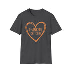Thankful For Today T-Shirt —  Orange Heart (174)