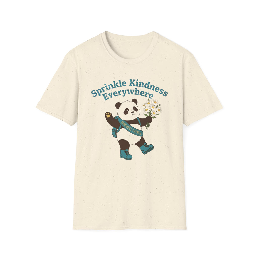 Sprinkle Kindness Everywhere T-Shirt —Panda & Flowers (55)