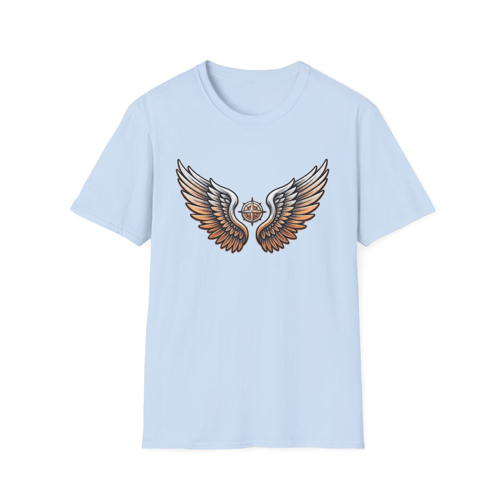 Silver Orange Wings T-Shirt — Wings (102)