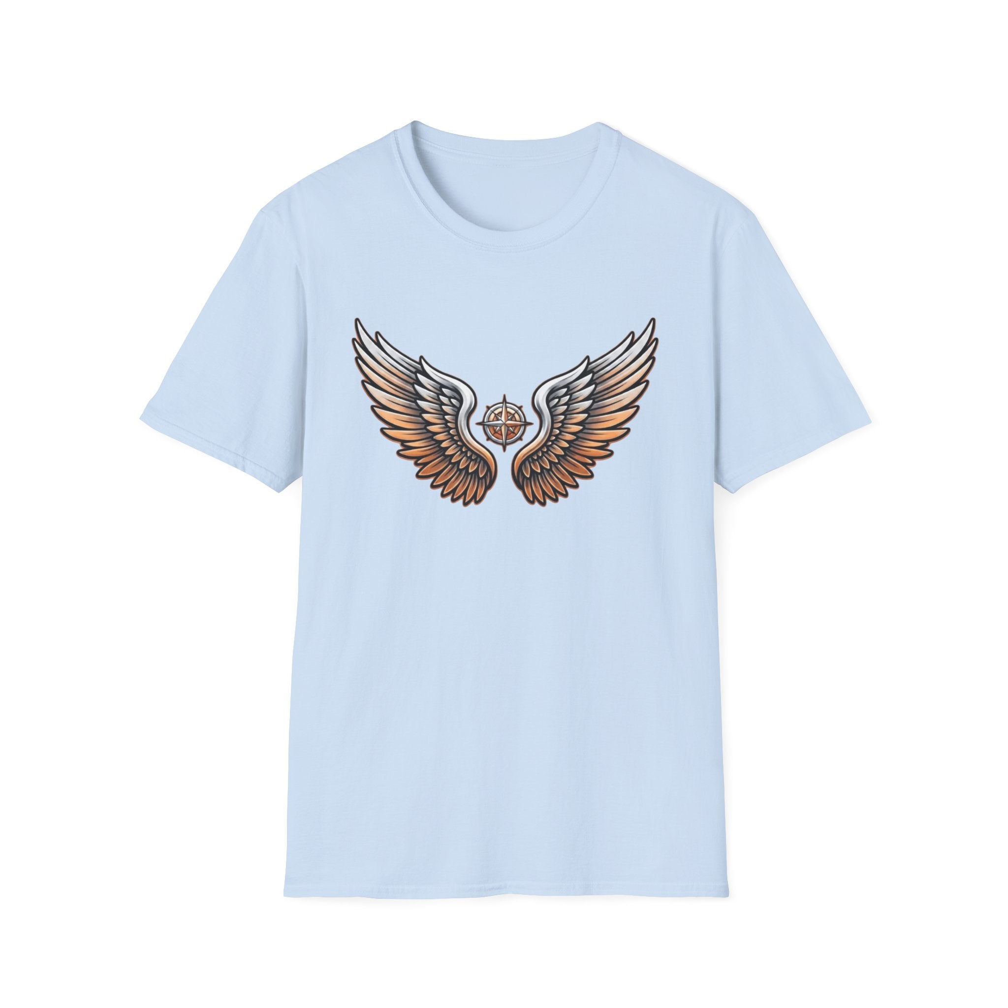 Silver Orange Wings T-Shirt — Wings (102)