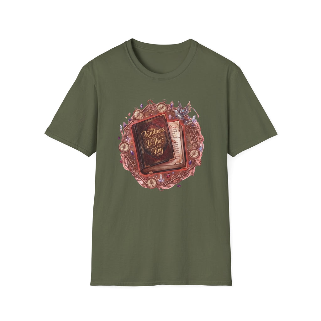 Kindness Is The Key T-Shirt — Compass & Book (84)