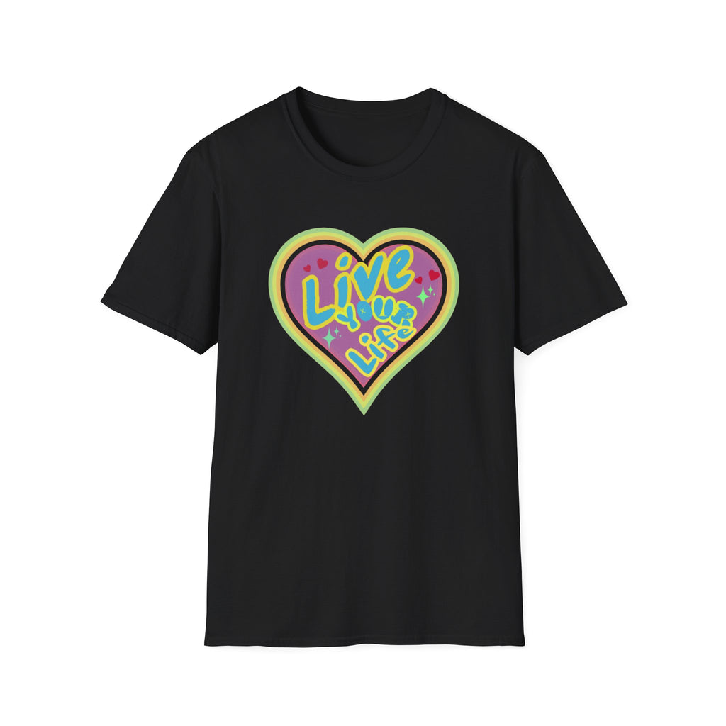 Live Your Life T-Shirt — Heart (147)