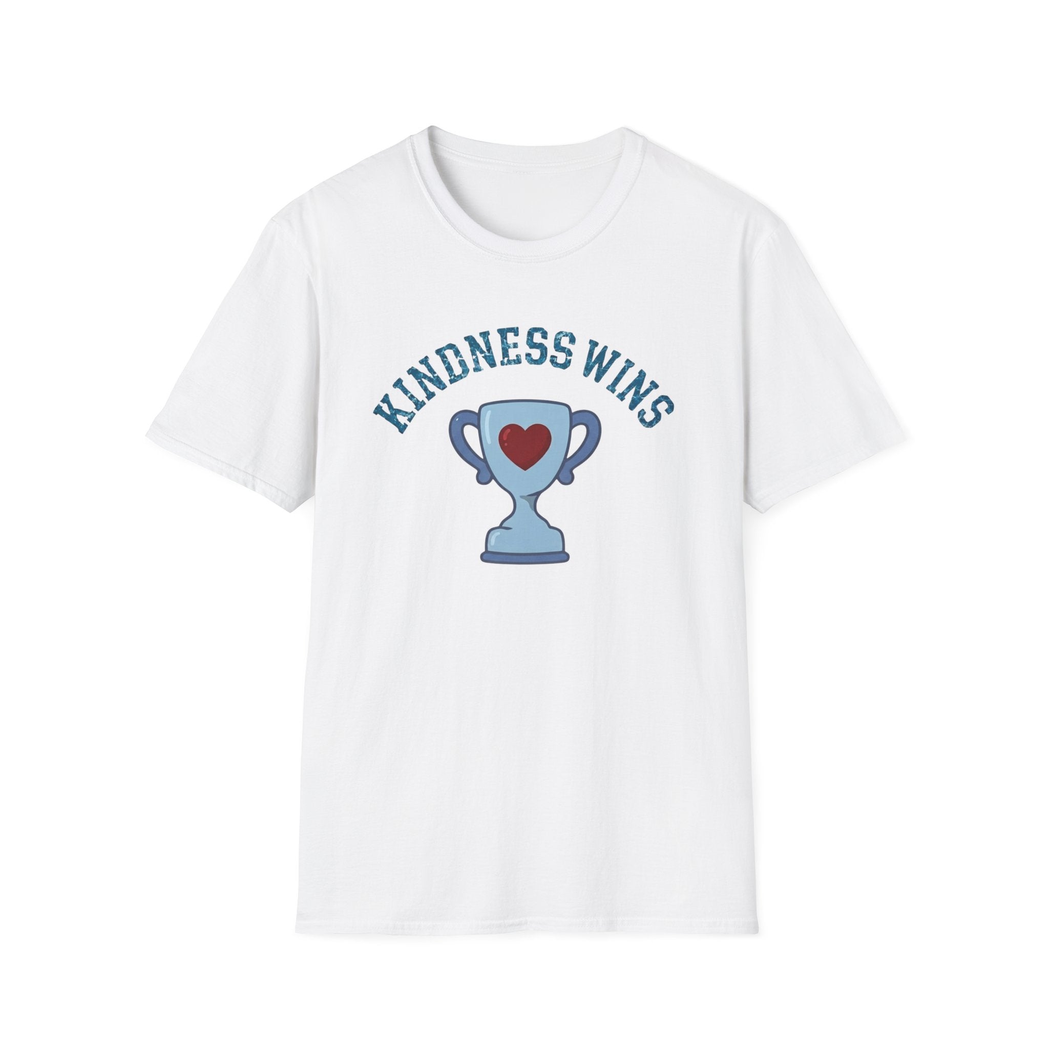 Kindness Wins T-Shirt — Blue Trophy (51)