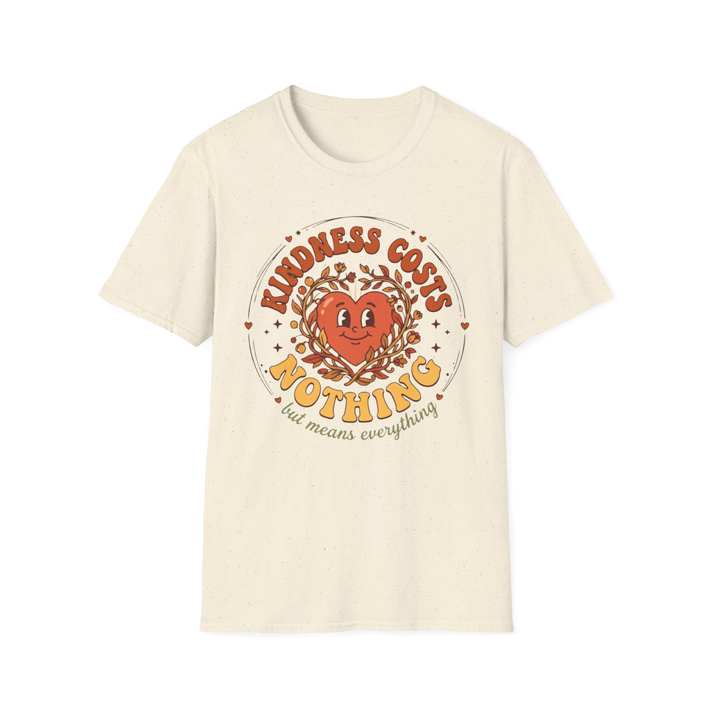 Kindness Costs Nothing T-Shirt — Heart Stars Wreath (21)