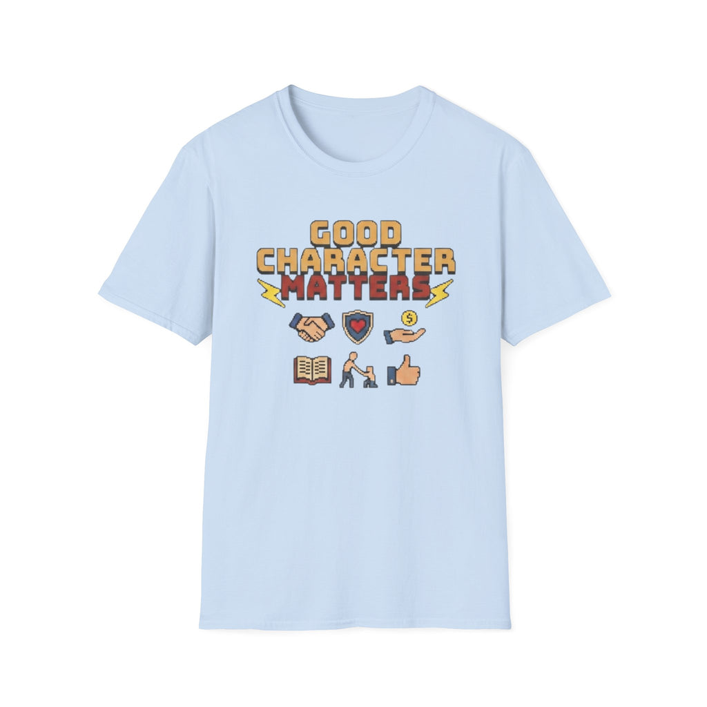 Good Character Matters T-Shirt — Small Symbols (125)
