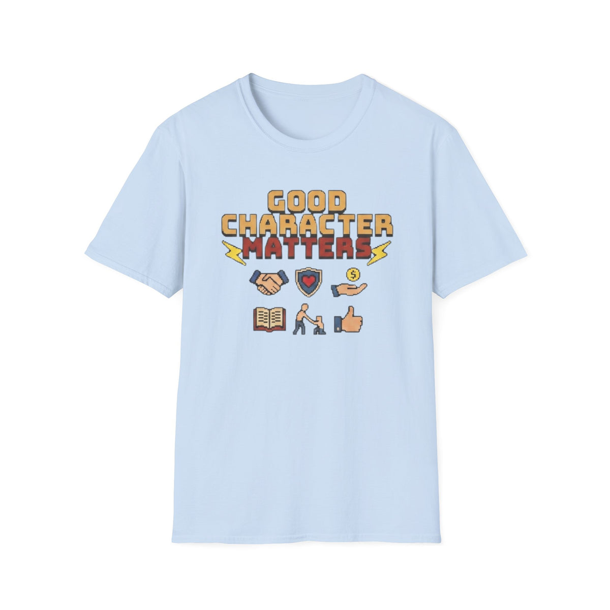 Good Character Matters T-Shirt — Small Symbols (125)