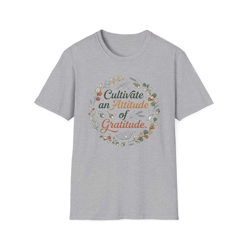 Cultivate An Attitude Of Gratitude T-Shirt — Leaves & Acorn (97)