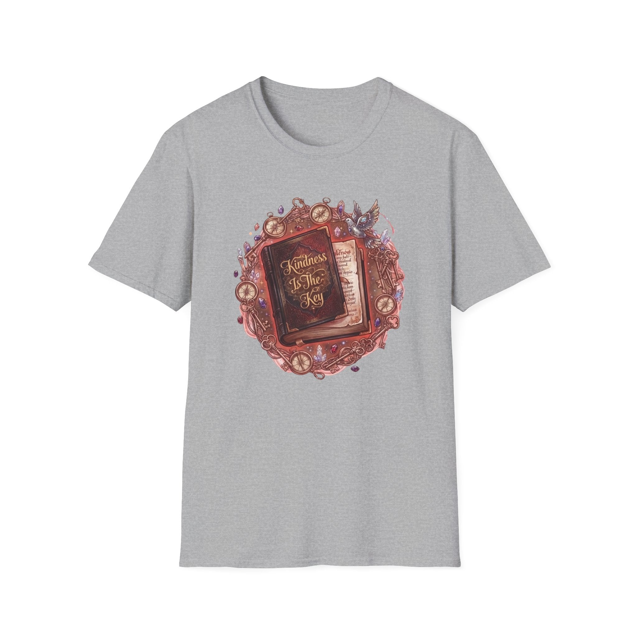 Kindness Is The Key T-Shirt — Compass & Book (84)