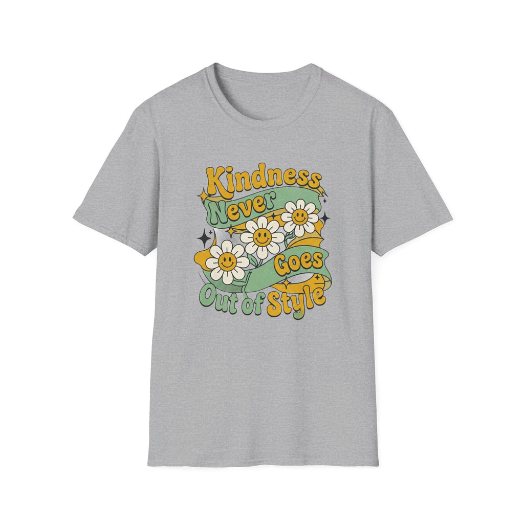 Kindness Never Goes Out Of Style T-Shirt — Stars & Flowers (56)