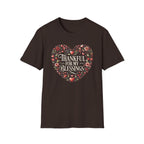 Thankful For My Blessings T-Shirt — Hearts Roses (168)