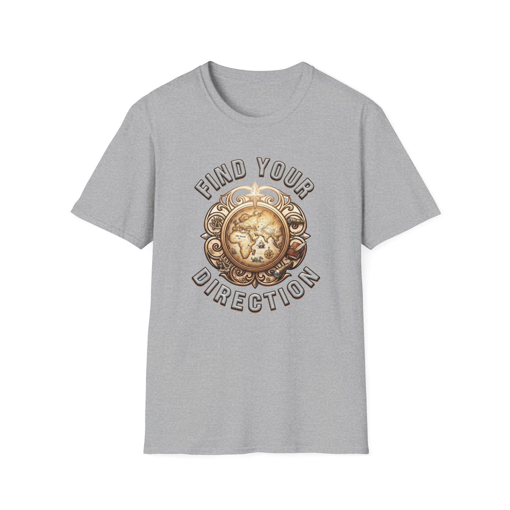 Find Your Direction T-Shirt — Old World Map (72)