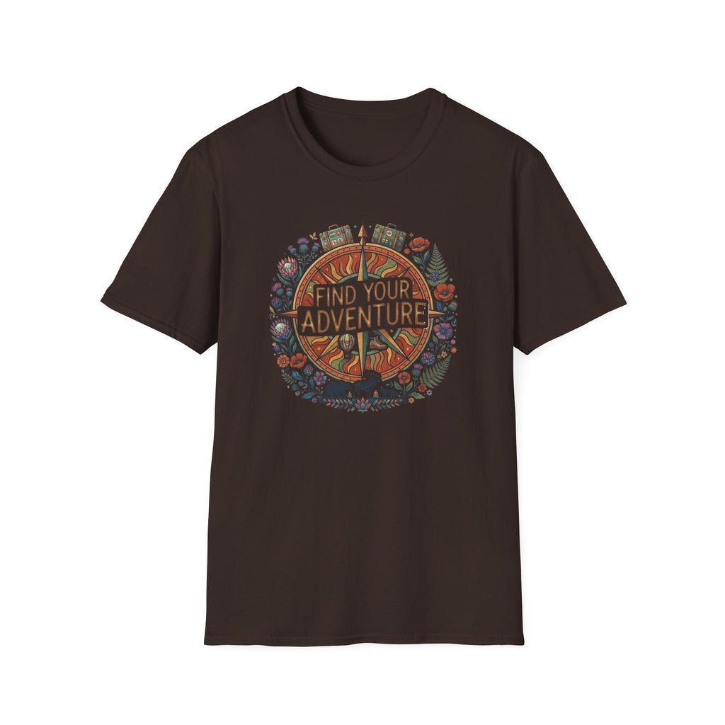 Find Your Adventure T-Shirt — Luggage Flowers (17)