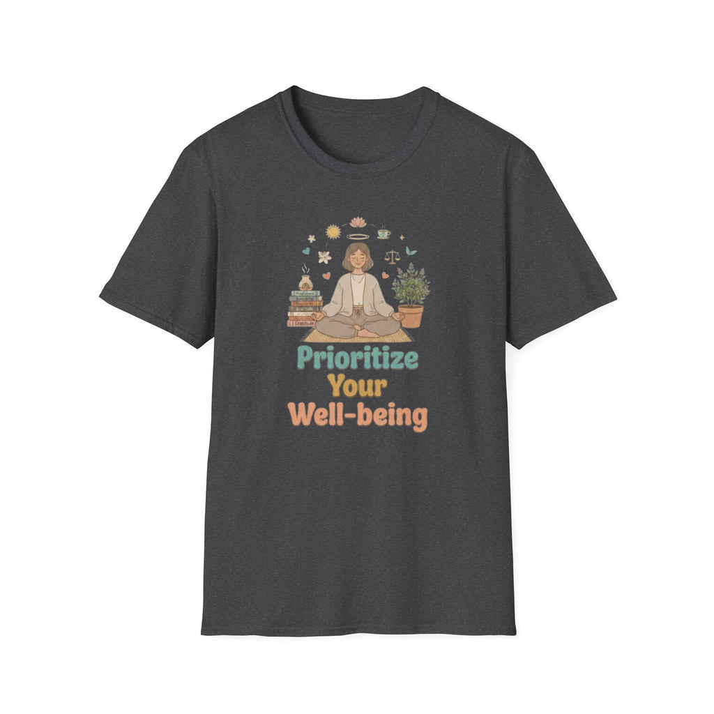 Prioritize Your Well-being T-Shirt — Meditation (94)
