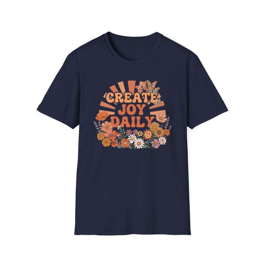 Create Joy Daily T-Shirt — Butterfly Flowers (81)
