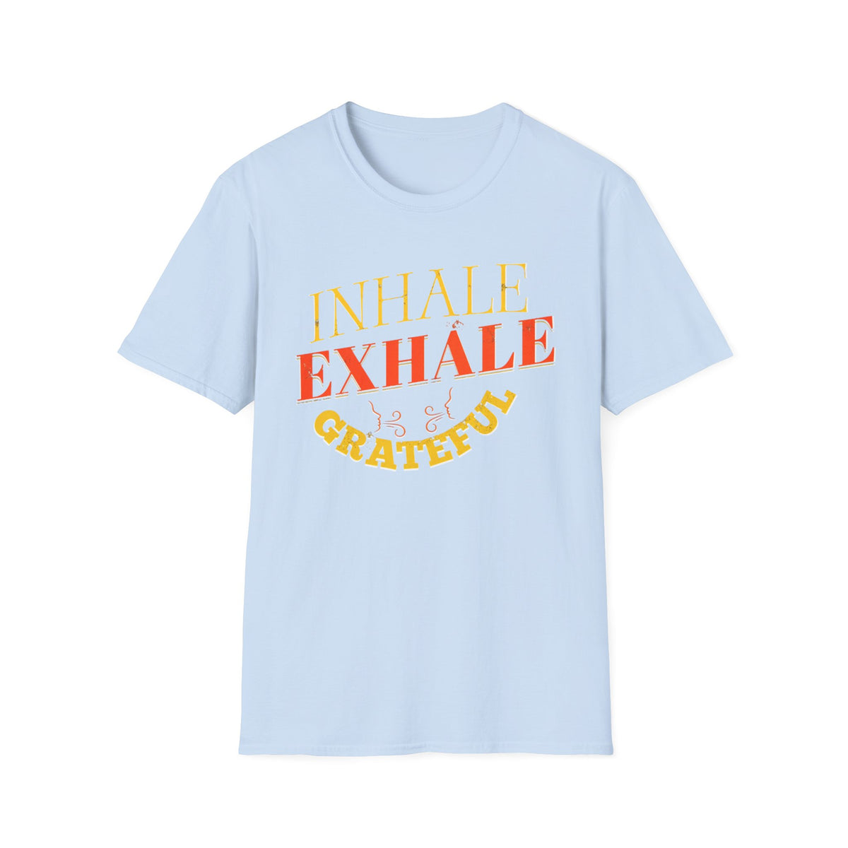 Inhale Exhale Grateful T-Shirt — Face Breath (140)