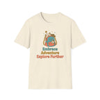 Embrace Adventure Explore Further T-Shirt — Compass Backpack (89)