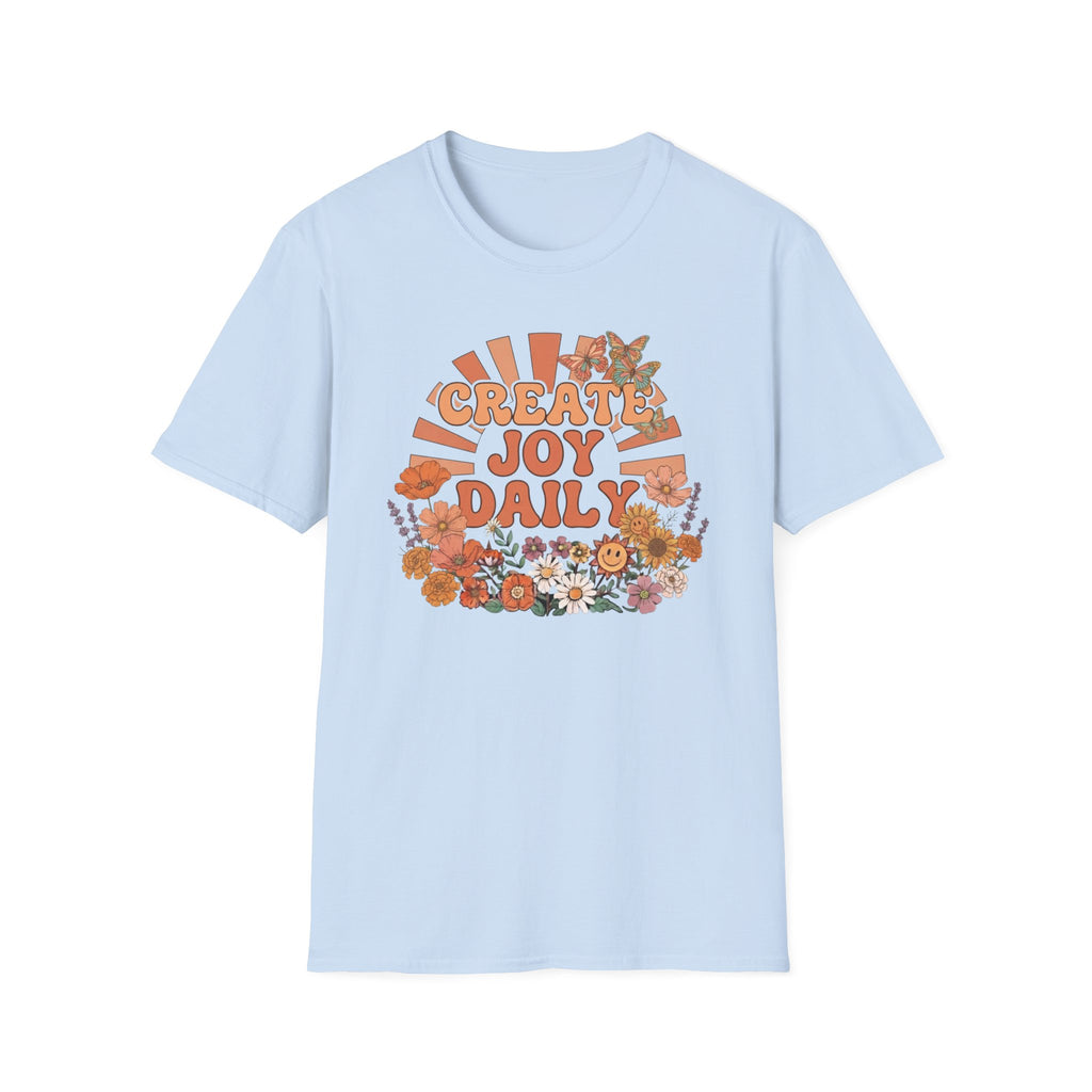 Create Joy Daily T-Shirt — Butterfly Flowers (81)