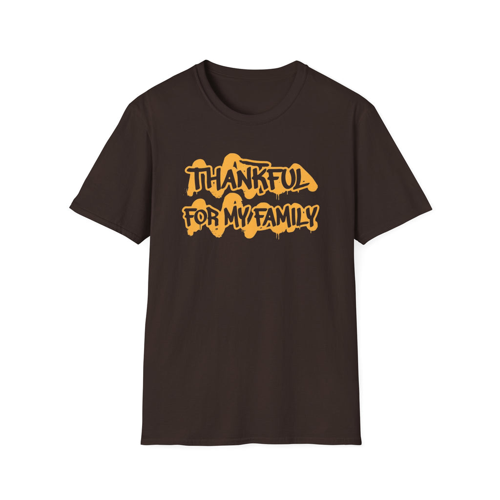 Thankful For My Family T-Shirt — Text (165)