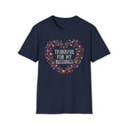 Thankful For My Blessing T-Shirt —  Heart Shaped Wreath (170)