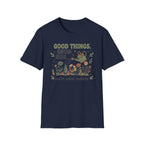 Good Things Grow Here T-Shirt — Watering Can Flowers (36)