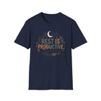 Rest Is Productive T-Shirt — Moon & Stars (32)