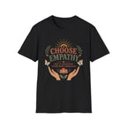 Choose Empathy T-Shirt — Butterfly Hands & Flower (3)