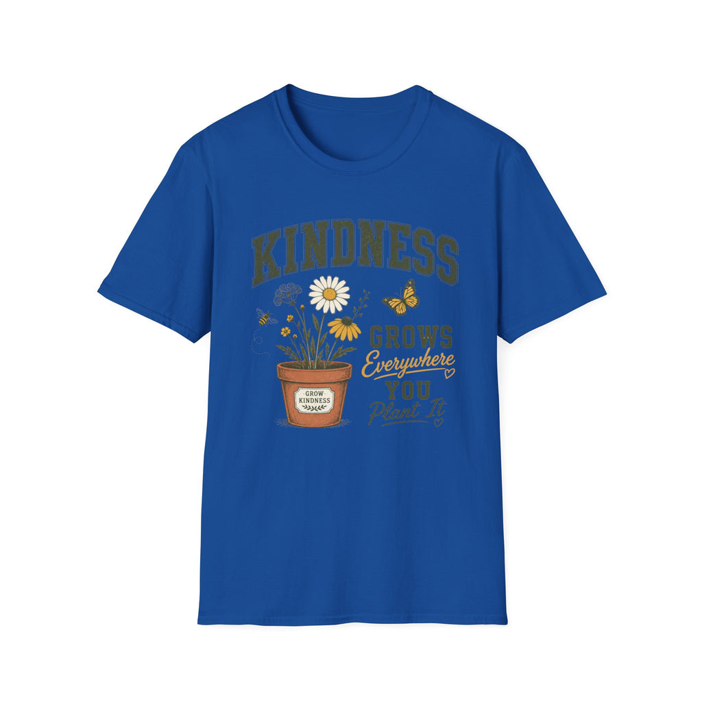 Kindness Grows T-Shirt — Butterfly Potted Daisy (2)