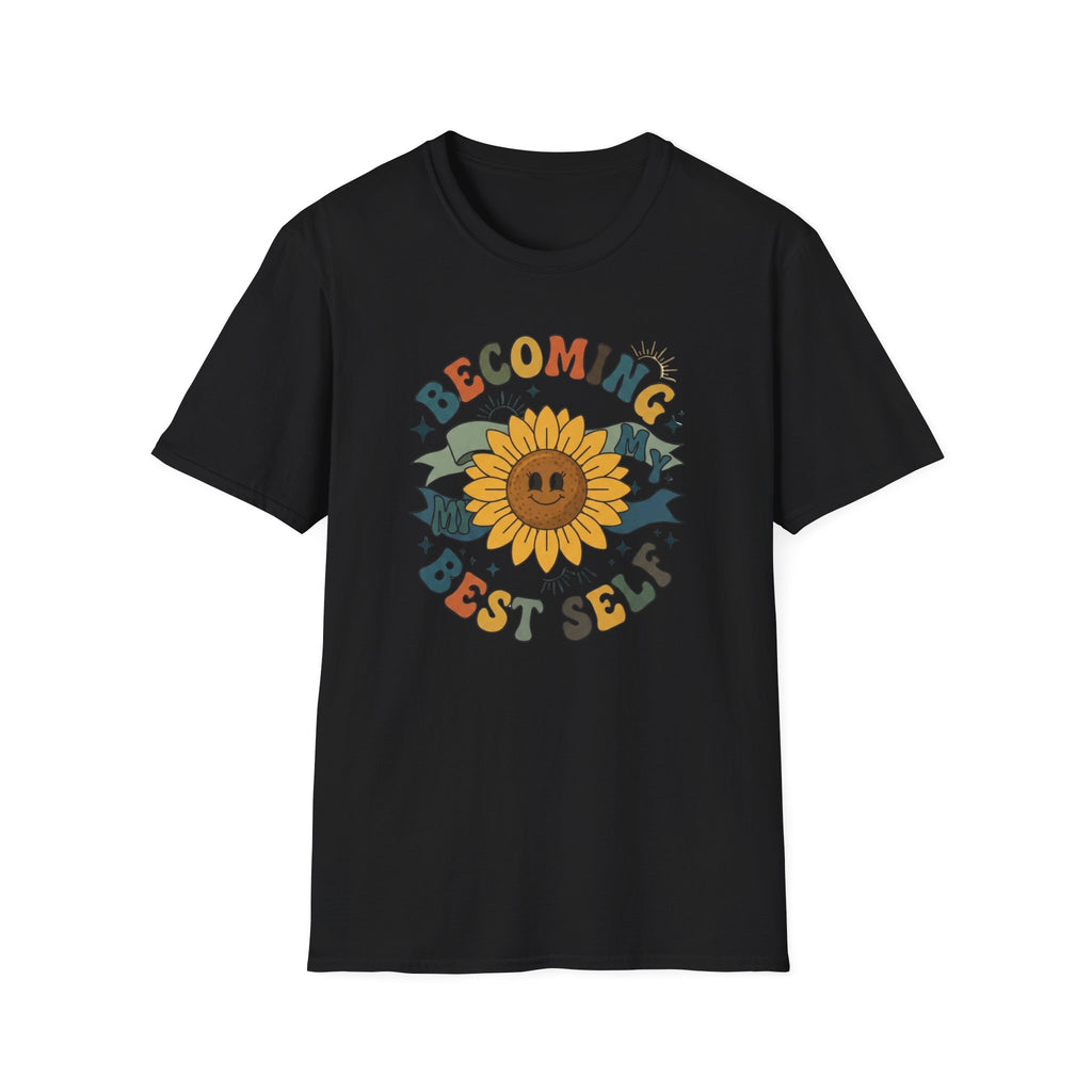 Becoming My Best Self T-Shirt — Sunflower Banner (66)