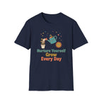 Nurture Yourself Grow Every Day T-Shirt — Stars Water Can Flower (88)