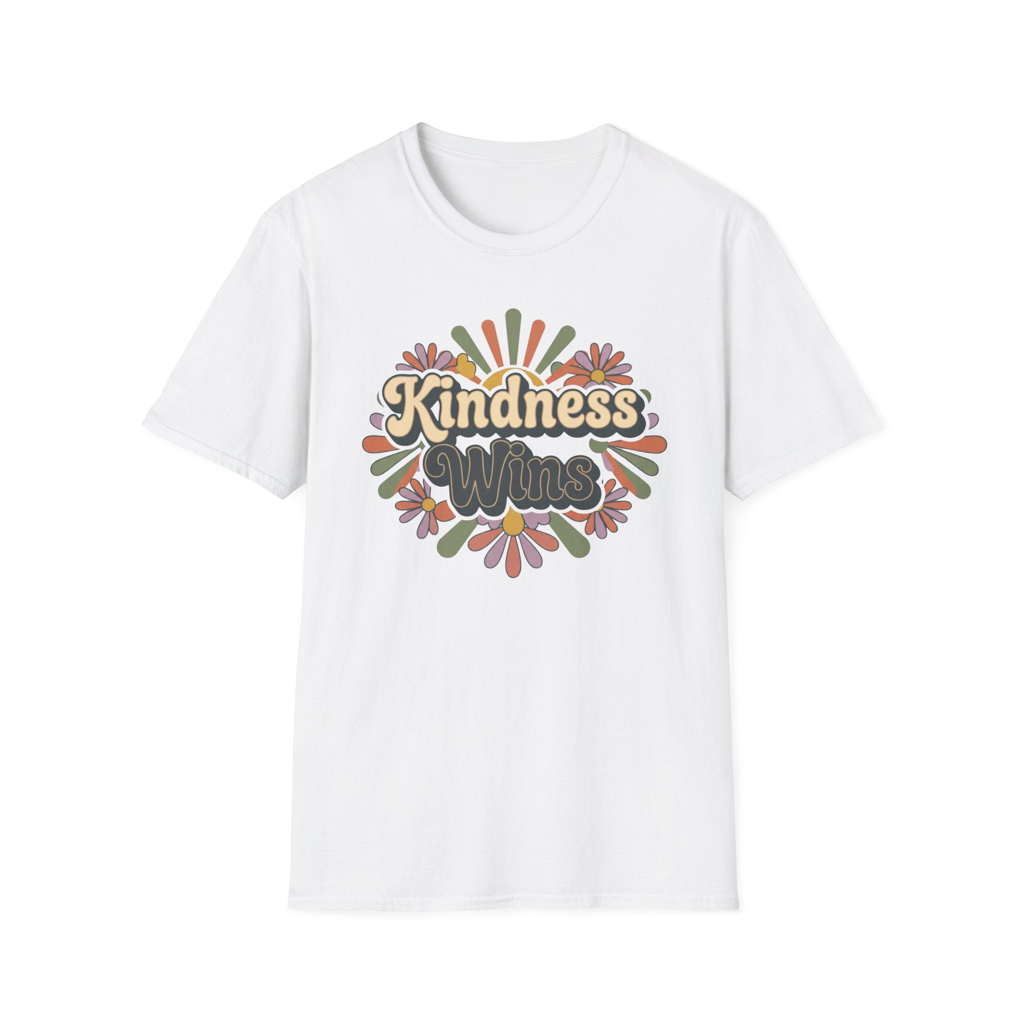 Kindness Wins T-Shirt —Floral (42)