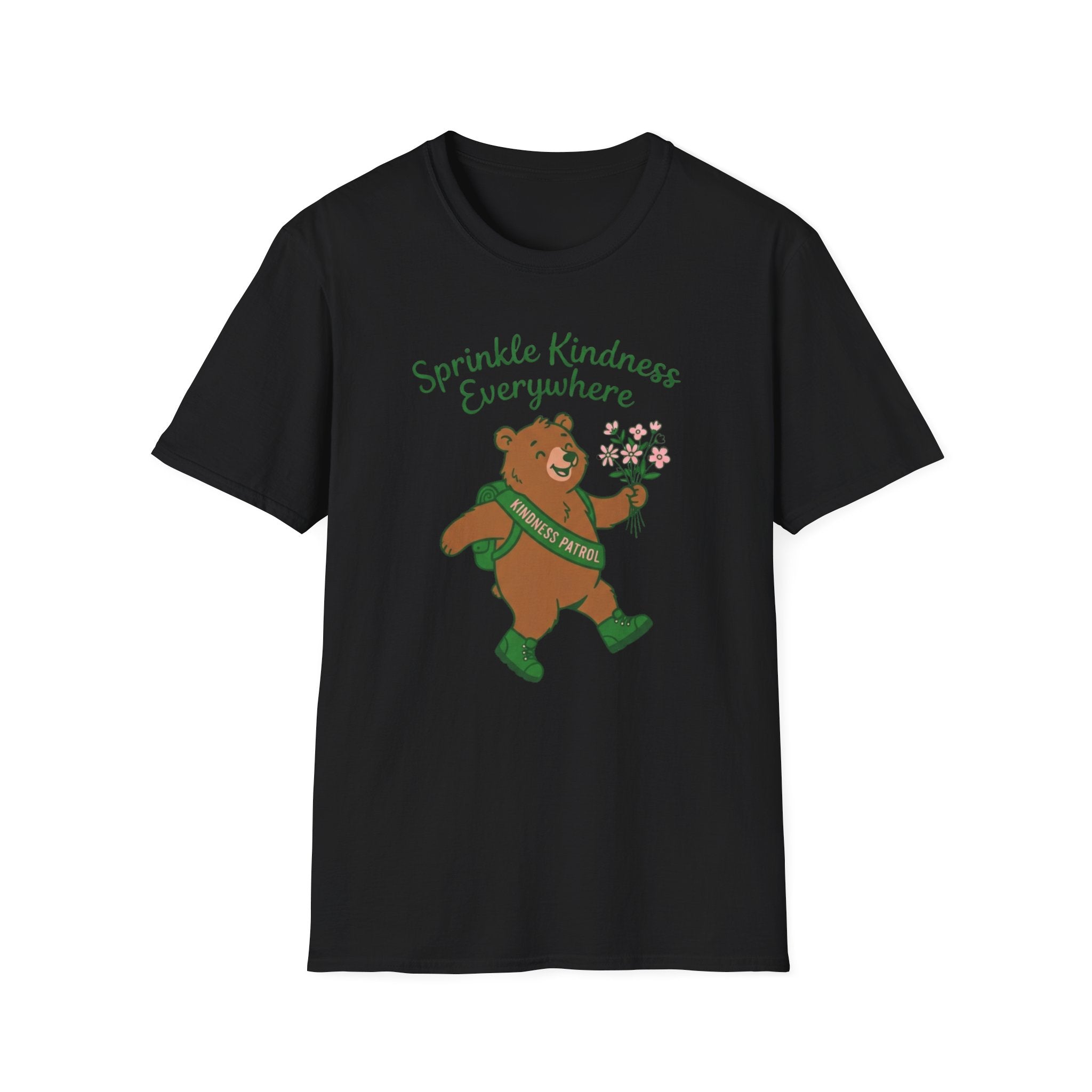 Sprinkle Kindness Everywhere T-Shirt — Bear & Flowers (54)