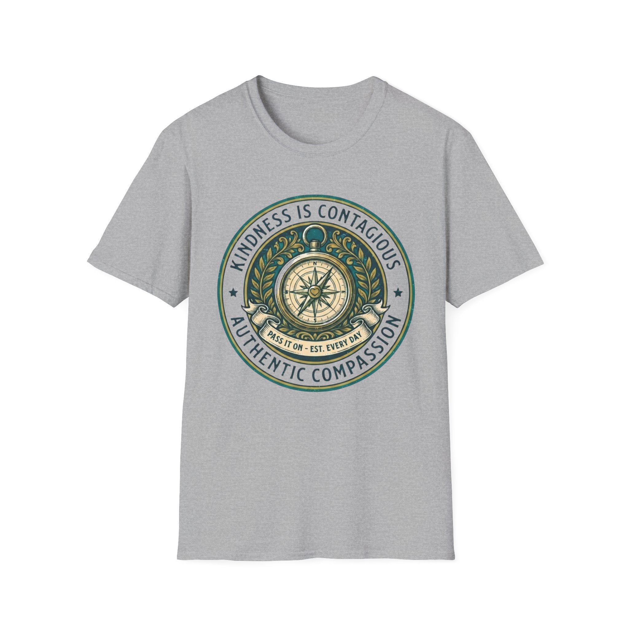 Kindness Is Contagious T-Shirt —Emblem & Compass (20)