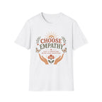Choose Empathy T-Shirt — Butterfly Hands & Flower (3)