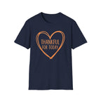 Thankful For Today T-Shirt —  Orange Heart (174)