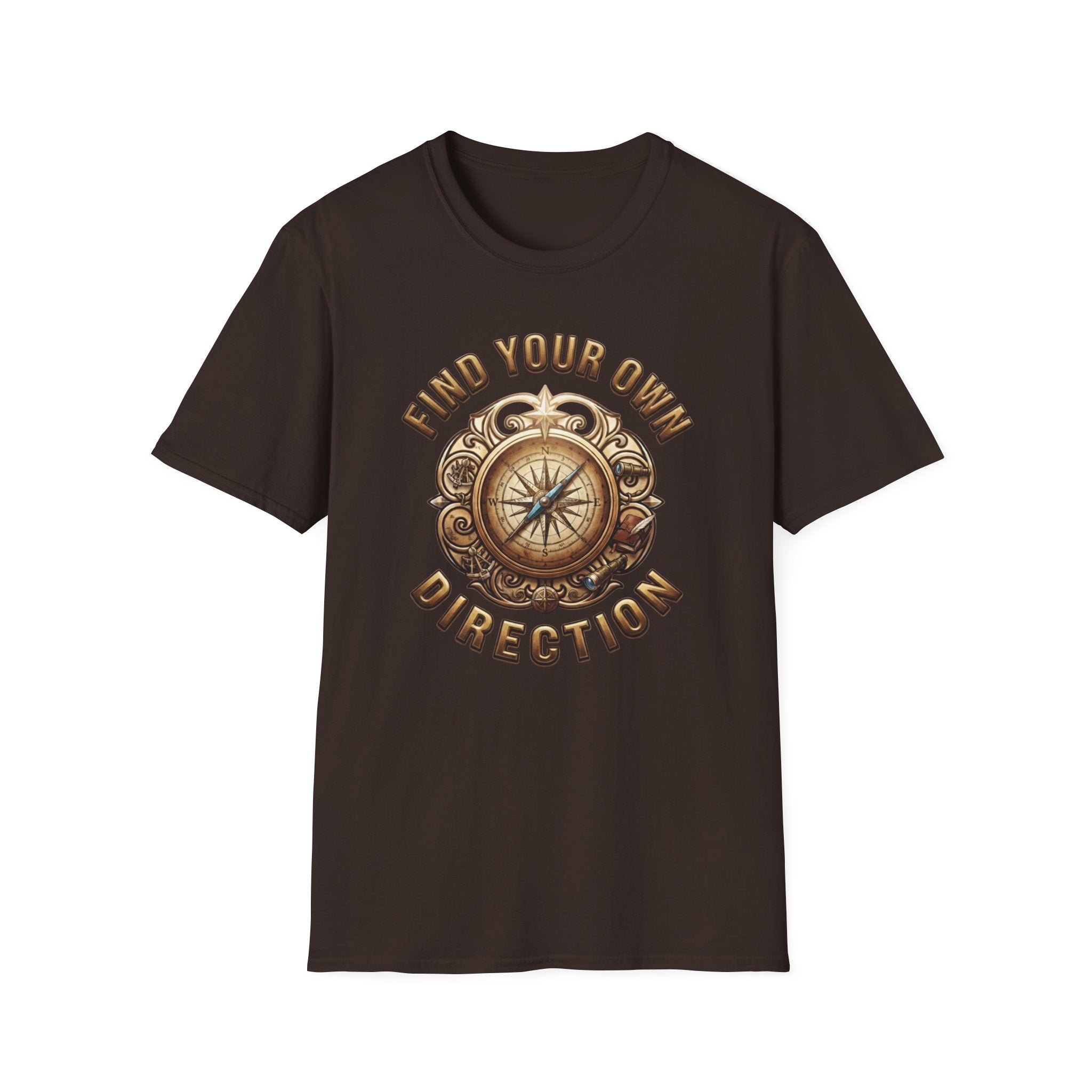 Find Your Direction T-Shirt — Compass Emblem (73)