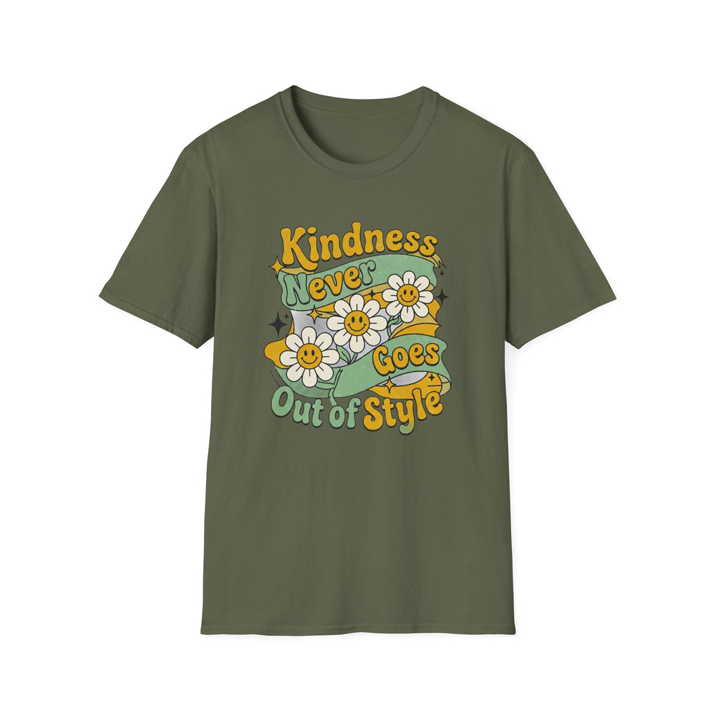 Kindness Never Goes Out Of Style T-Shirt — Stars & Flowers (56)