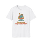 Embrace Adventure Explore Further T-Shirt — Compass Backpack (89)