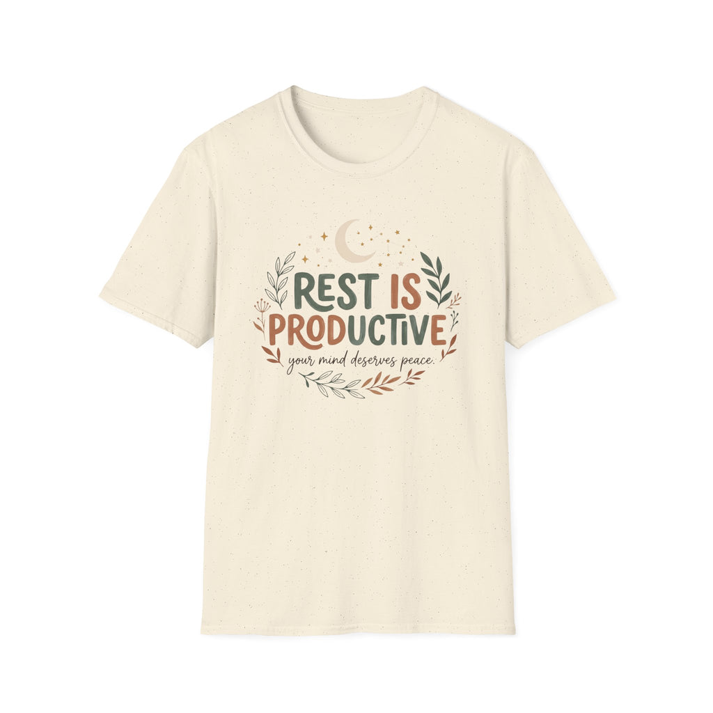 Rest Is Productive T-Shirt — Moon & Stars (32)