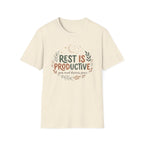 Rest Is Productive T-Shirt — Moon & Stars (32)