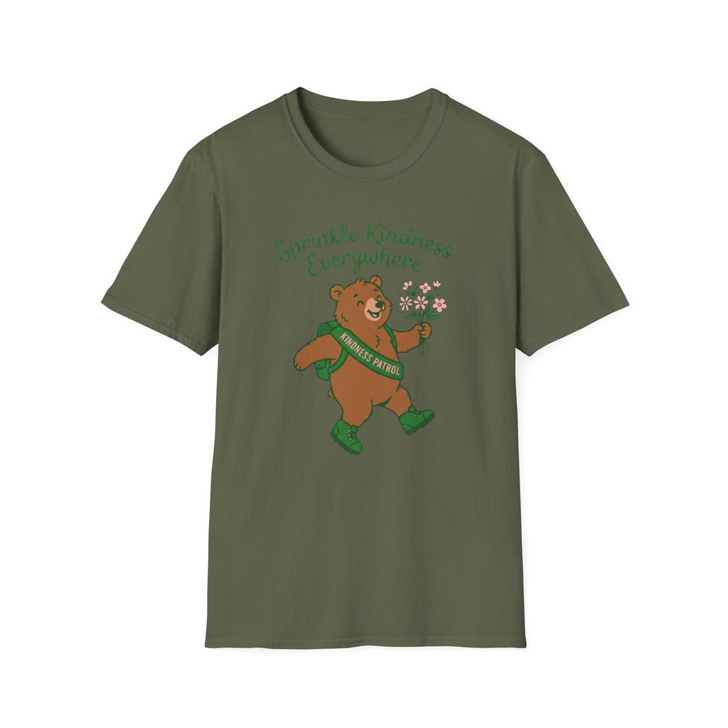 Sprinkle Kindness Everywhere T-Shirt — Bear & Flowers (54)