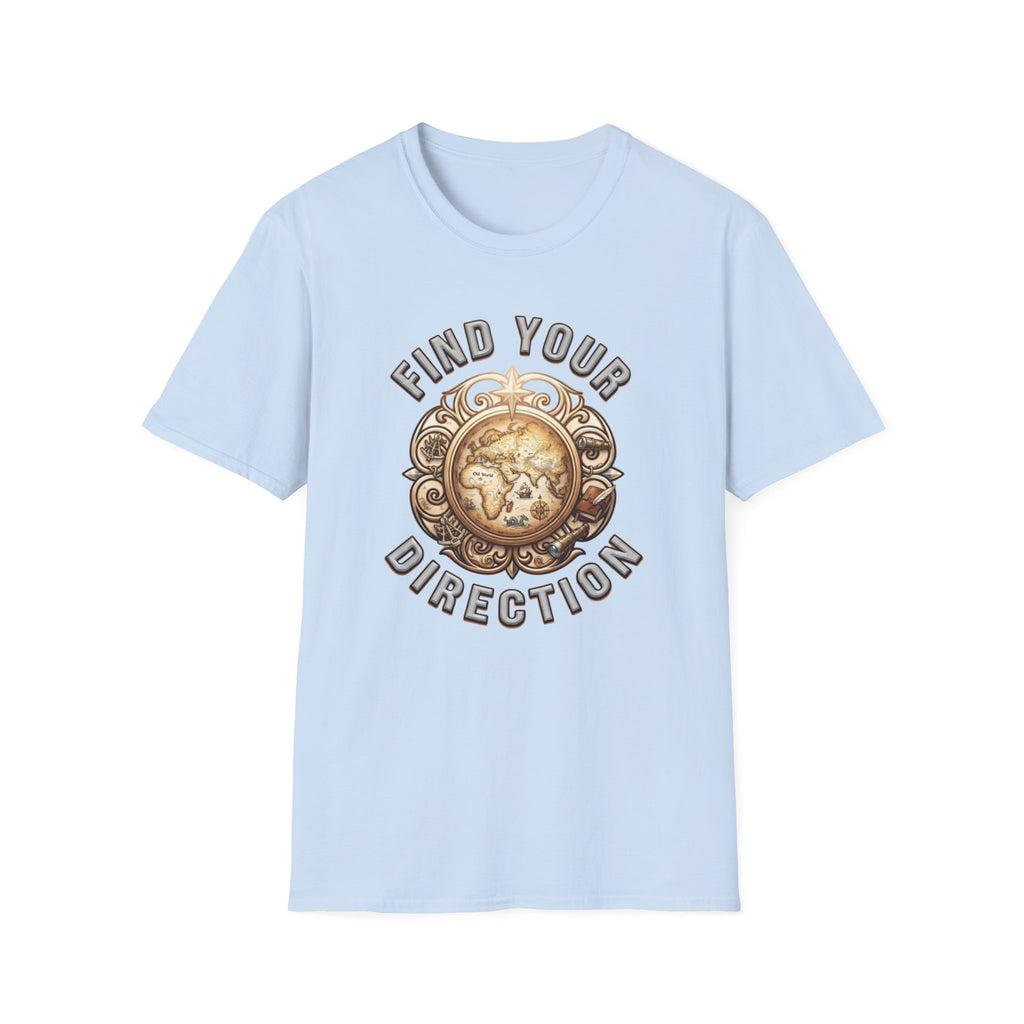 Find Your Direction T-Shirt — Old World Map (72)