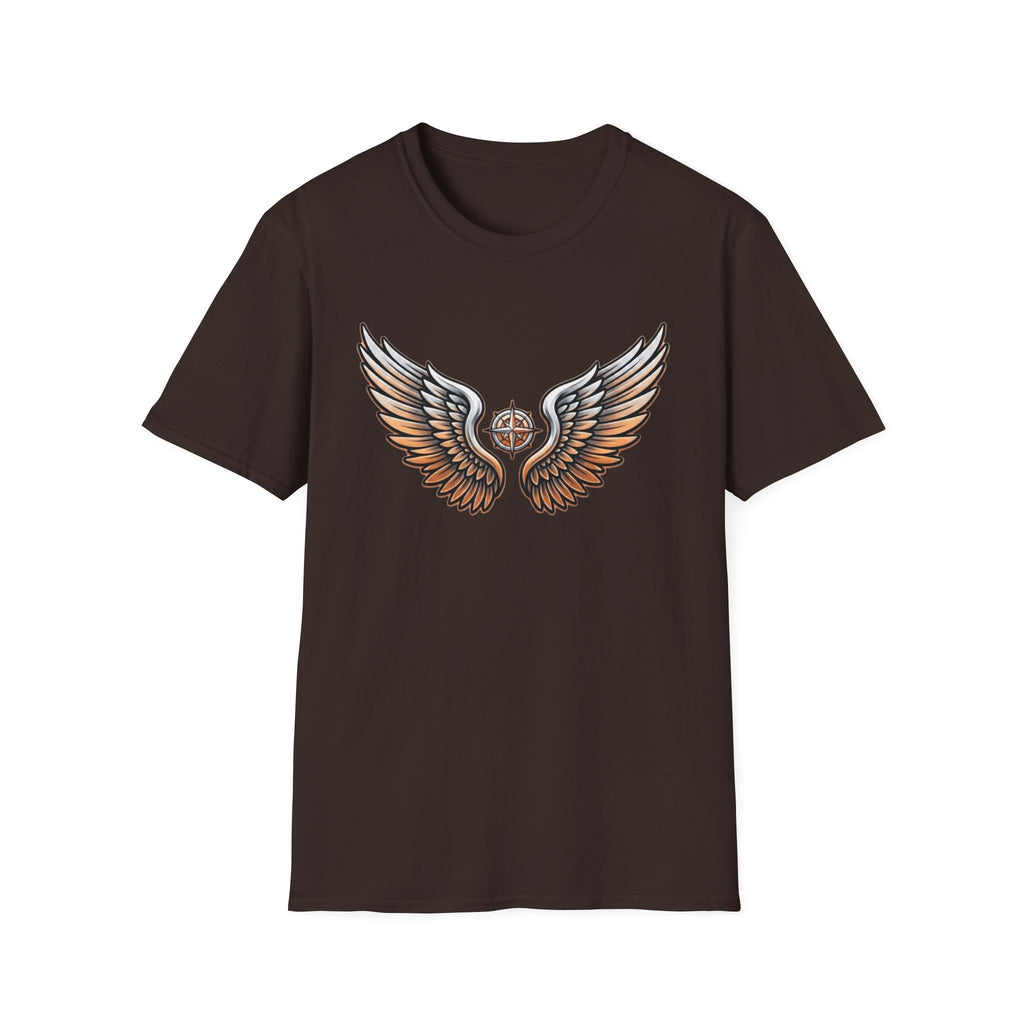 Silver Orange Wings T-Shirt — Wings (102)