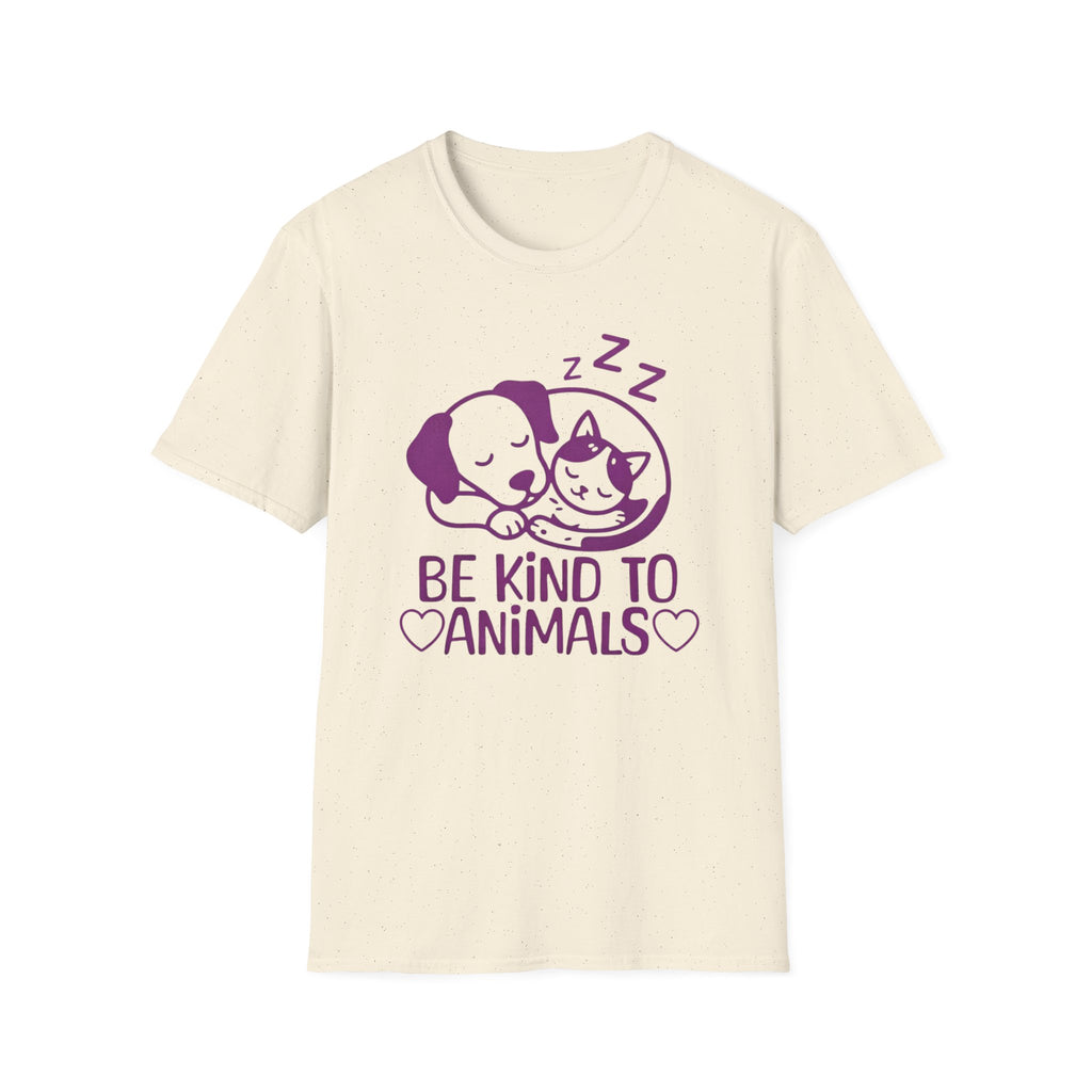 Be Kind To Animals T-Shirt — Dog & Cat (132)
