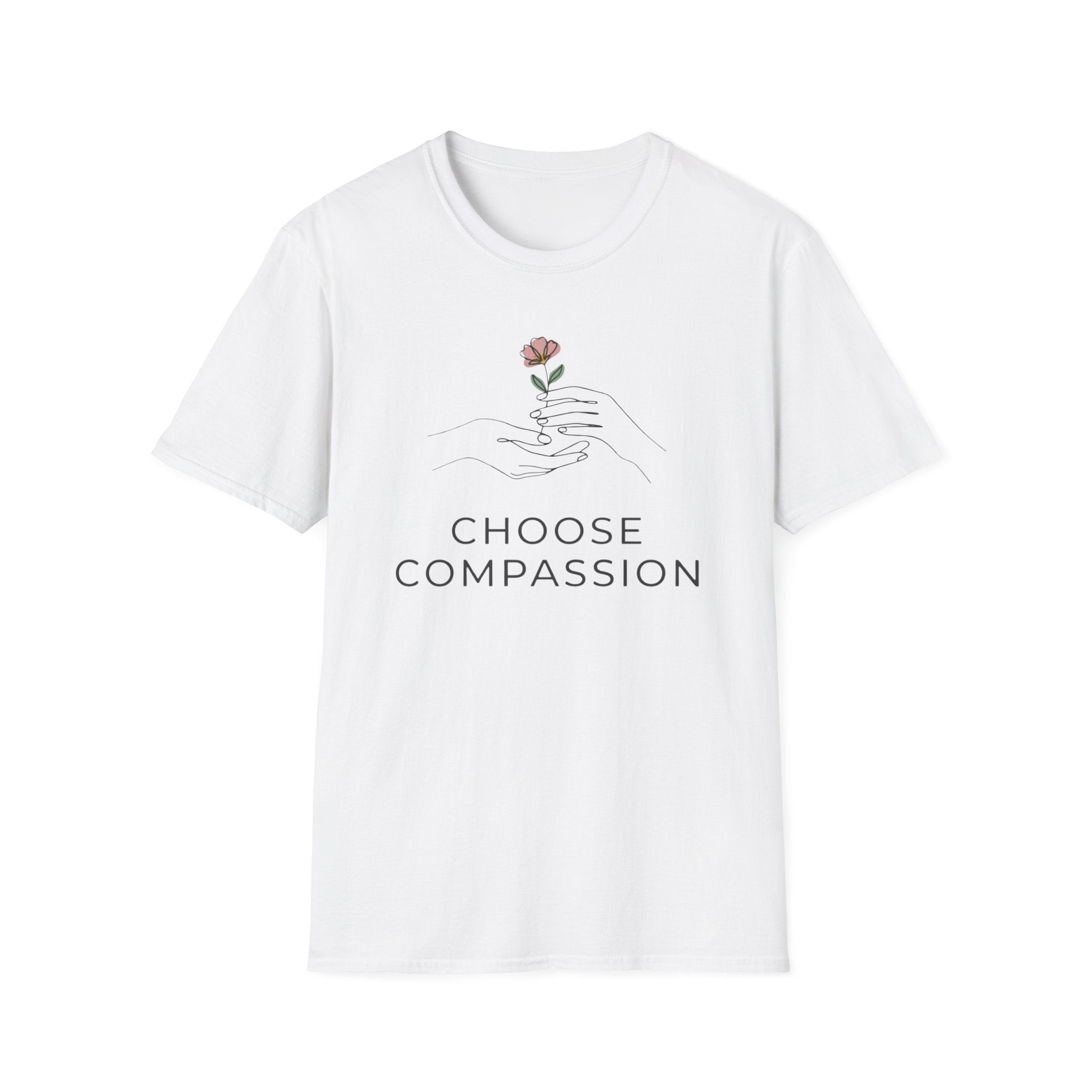 Choose Compassion T-Shirt — Hand & Flower (57)