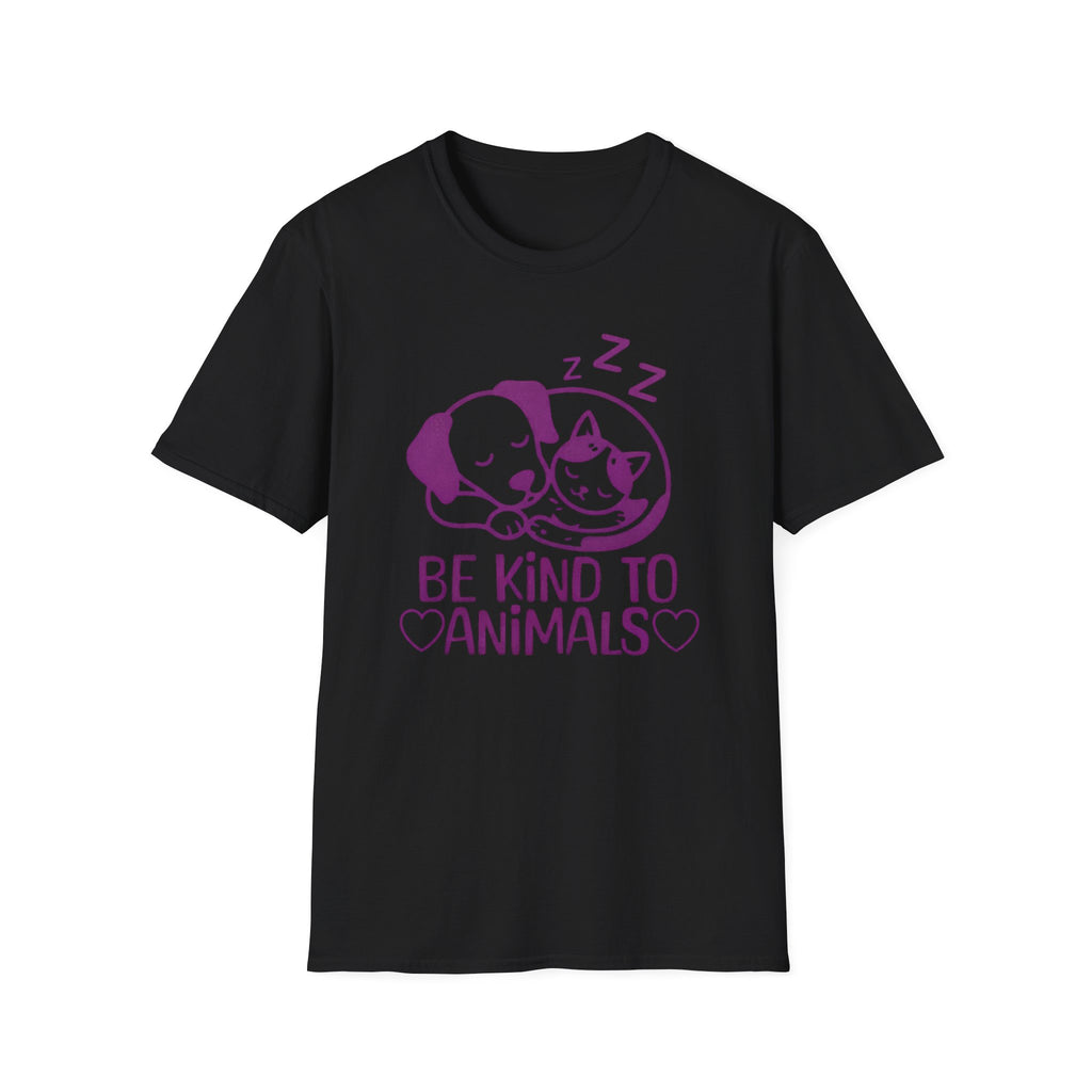 Be Kind To Animals T-Shirt — Dog & Cat (132)
