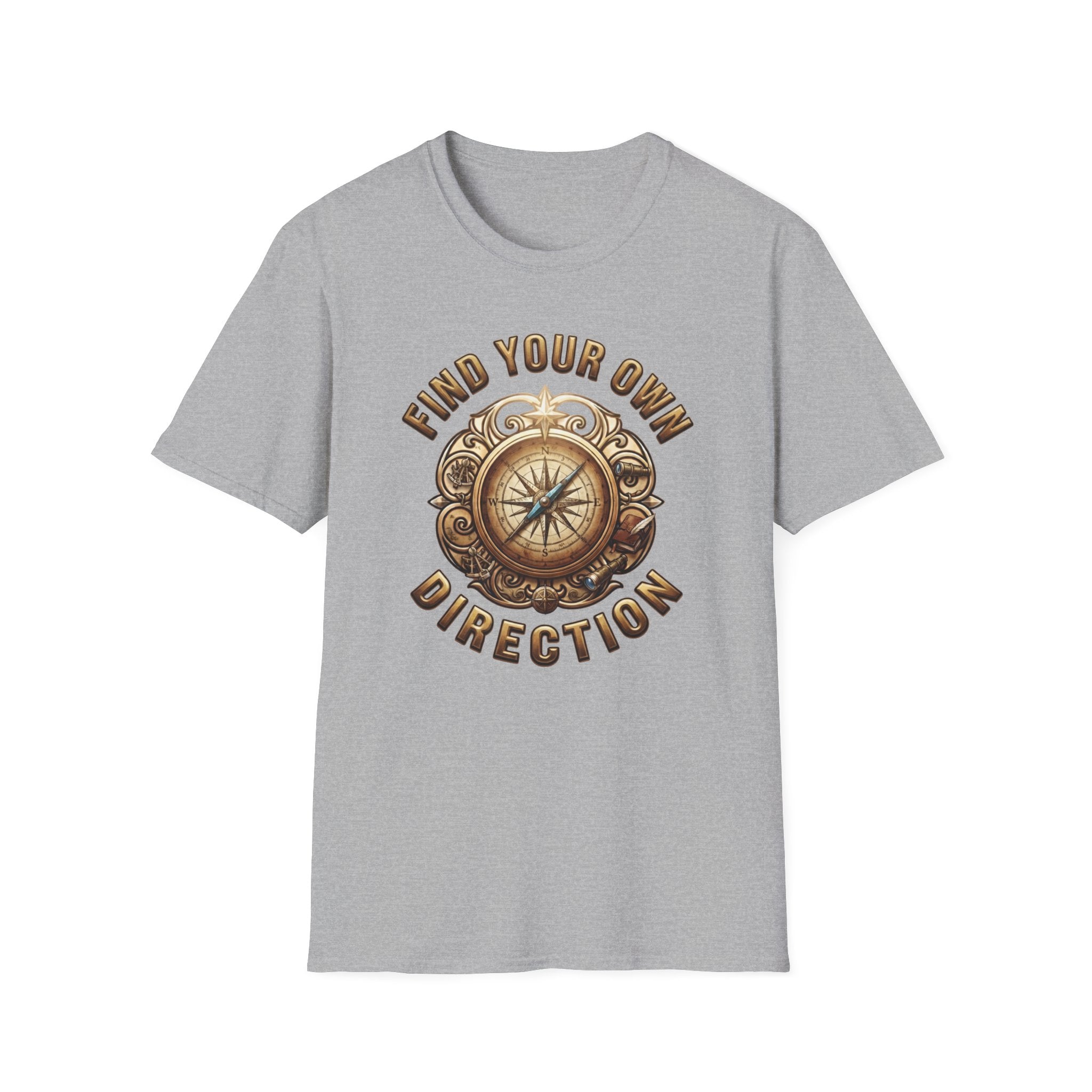Find Your Direction T-Shirt — Compass Emblem (73)