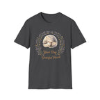 Begin Your Day With A Grateful Heart T-Shirt — Lavender Acorns (98)