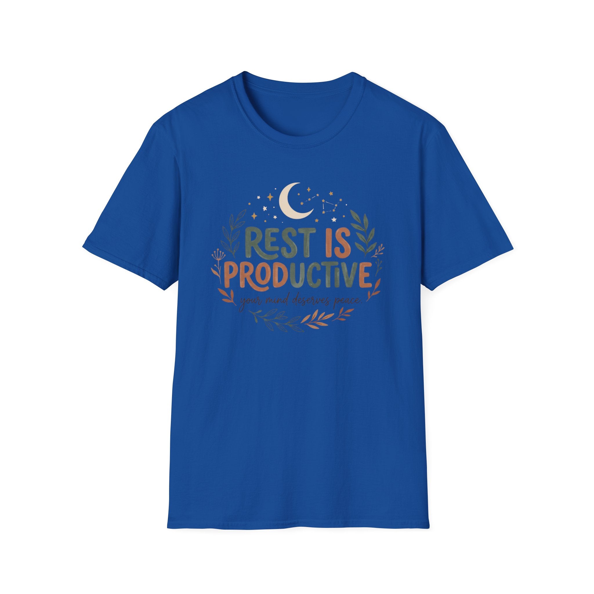 Rest Is Productive T-Shirt — Moon & Stars (32)