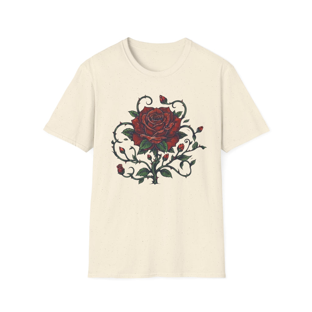 Rose Green Stem T-Shirt — Rose (103)