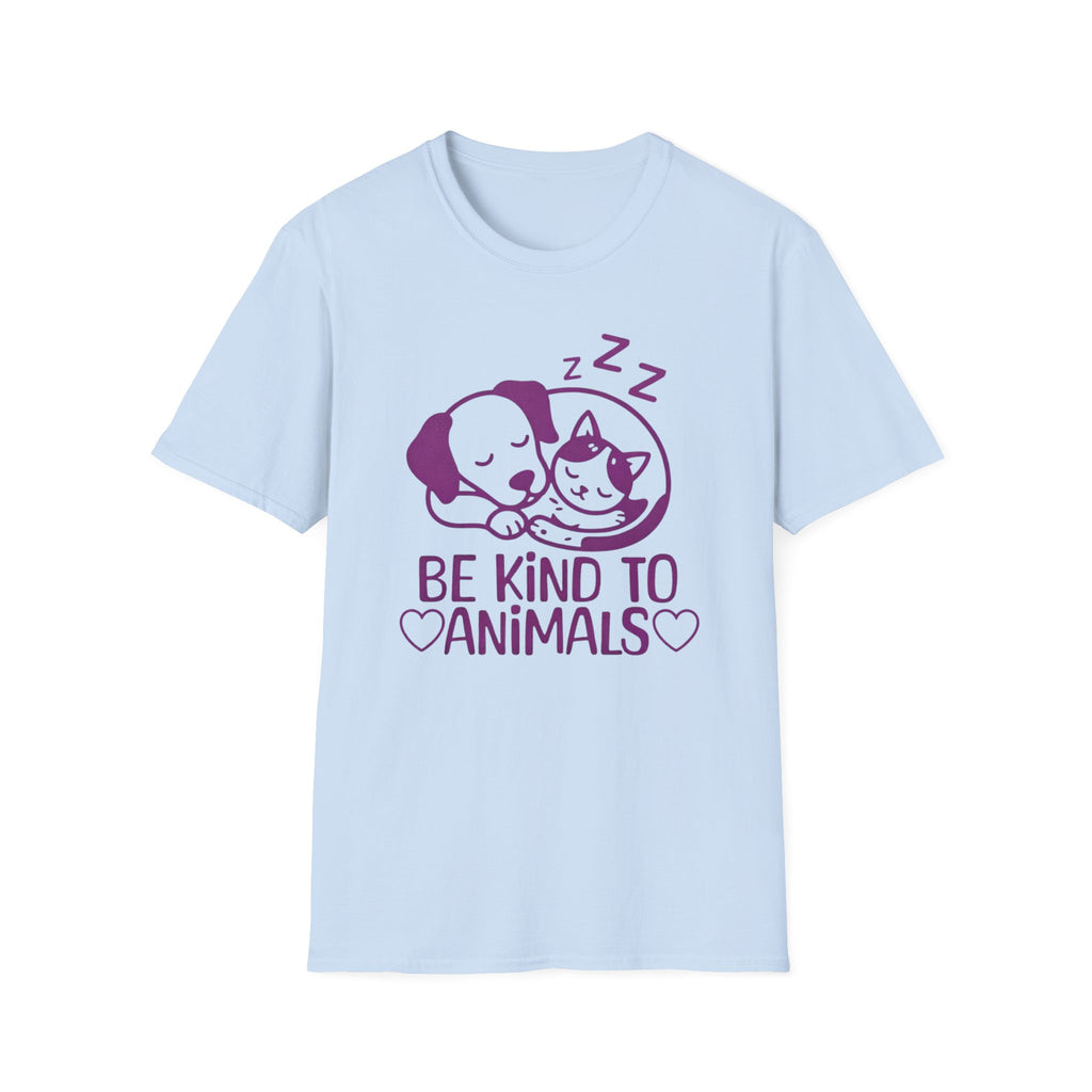 Be Kind To Animals T-Shirt — Dog & Cat (132)